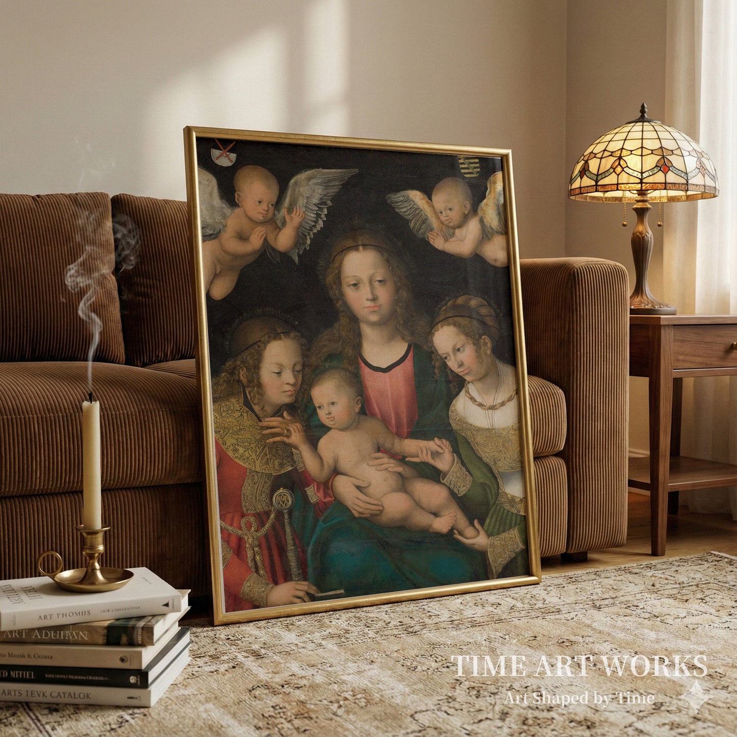 聖カタリナと聖バルバラに挟まれた聖母子像（Maria med barnet mellem helgeninderne Katharina og Barbara）— クラナッハ（I）、ルーカス（Cranach (I), Lucas）