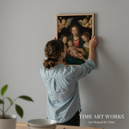 聖カタリナと聖バルバラに挟まれた聖母子像（Maria med barnet mellem helgeninderne Katharina og Barbara）— クラナッハ（I）、ルーカス（Cranach (I), Lucas）