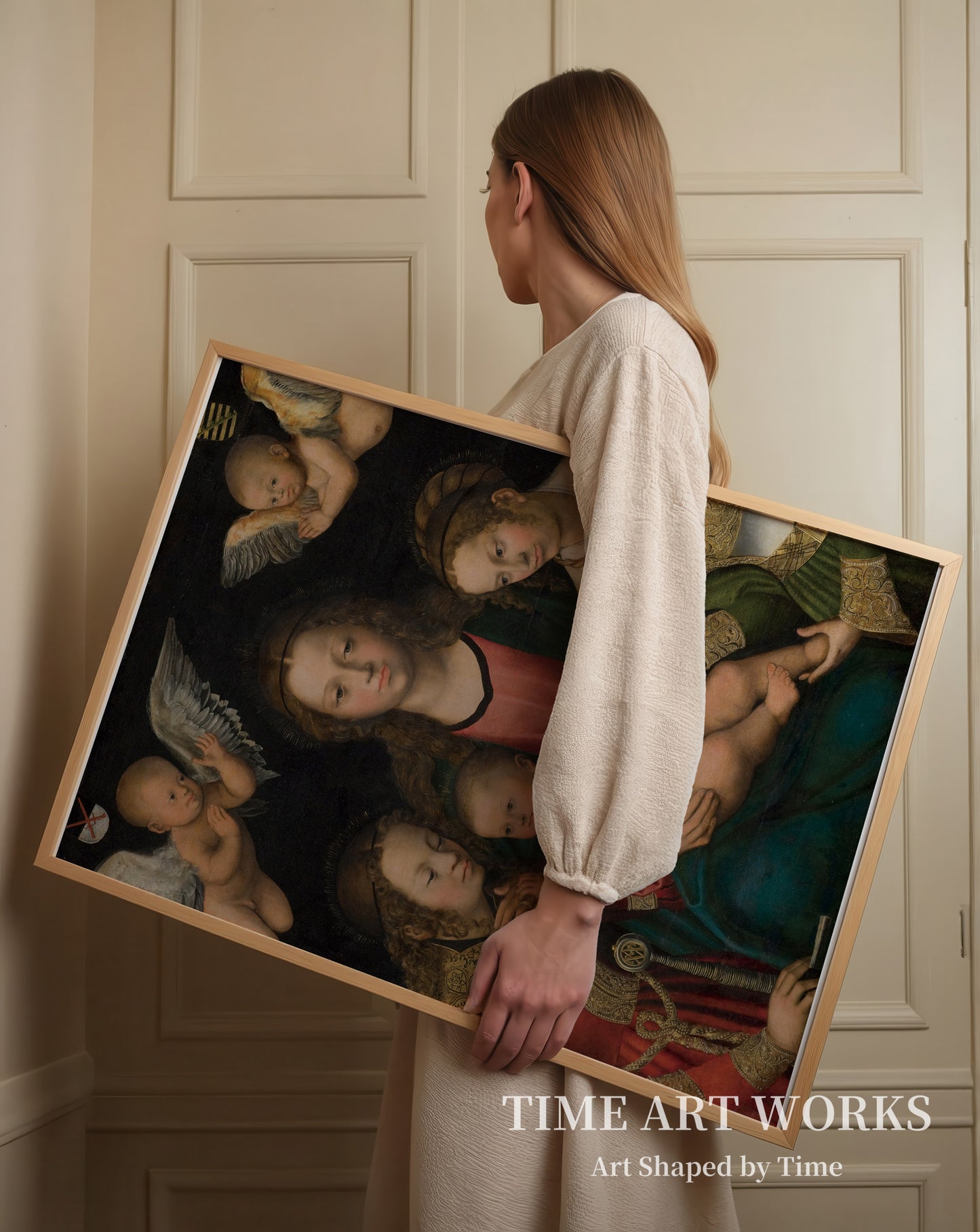 聖カタリナと聖バルバラに挟まれた聖母子像（Maria med barnet mellem helgeninderne Katharina og Barbara）— クラナッハ（I）、ルーカス（Cranach (I), Lucas）