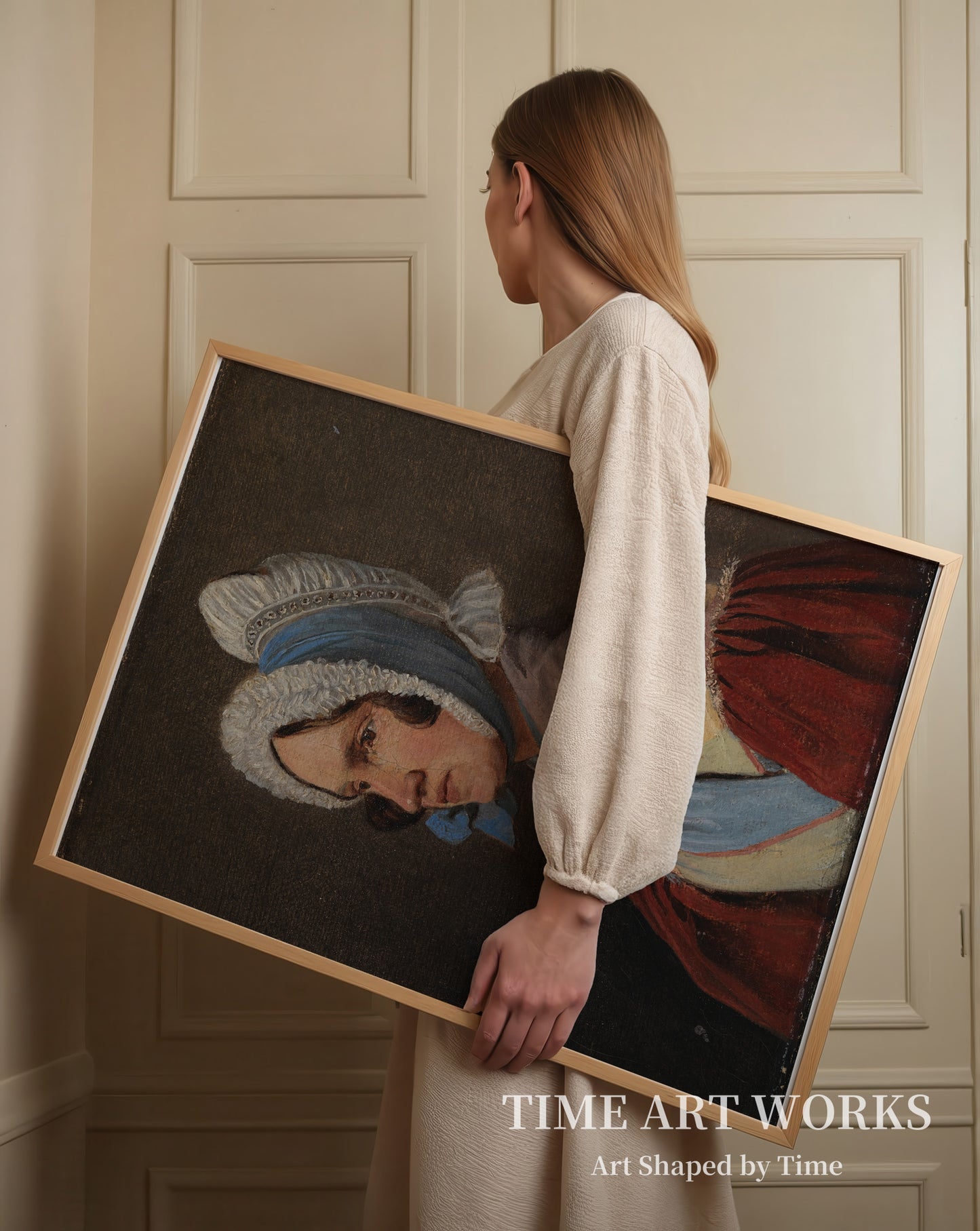 画家の母親であるキャサリン・ルンドビー大佐（旧姓ボンヌヴィー）（Oberstinde Cathrine Lundbye, f. Bonnevie, kunstnerens moder）— ルンドビー、ヨハン・トーマス（Lundbye, Johan Thomas）