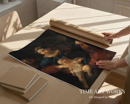 聖家族（Den hellige Familie）— 袋切り師、洗礼者ヨハネ（Tagliasacchi, Giovanni Battista）