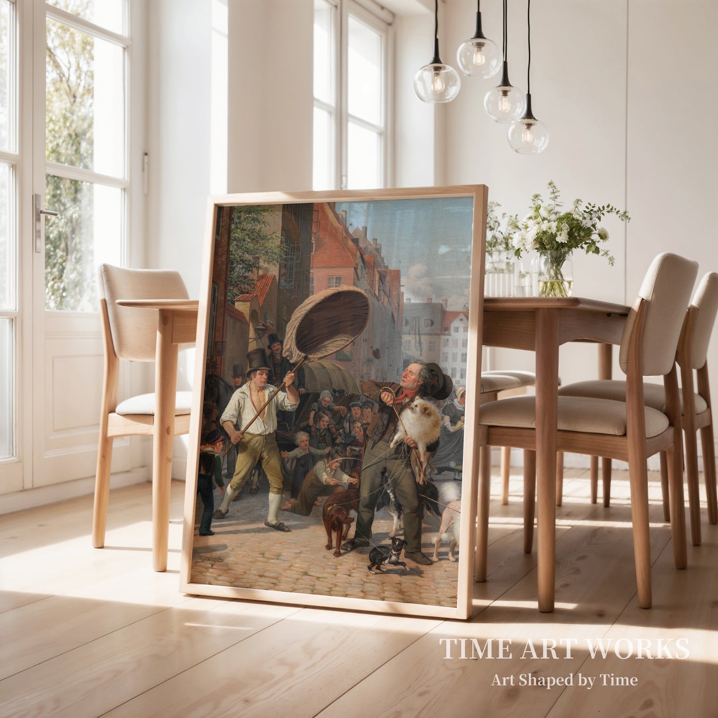 真夏の街の風景（En gadescene i hundedagene）— マールストランド、ヴィルヘルム（Marstrand, Wilhelm）