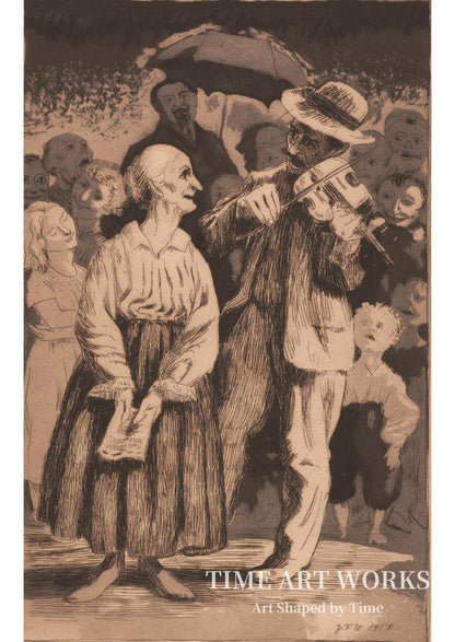古いストリートシンガー（Den gamle gadesangerske）— ウィルムセン、J.F.（Willumsen, J.F.）