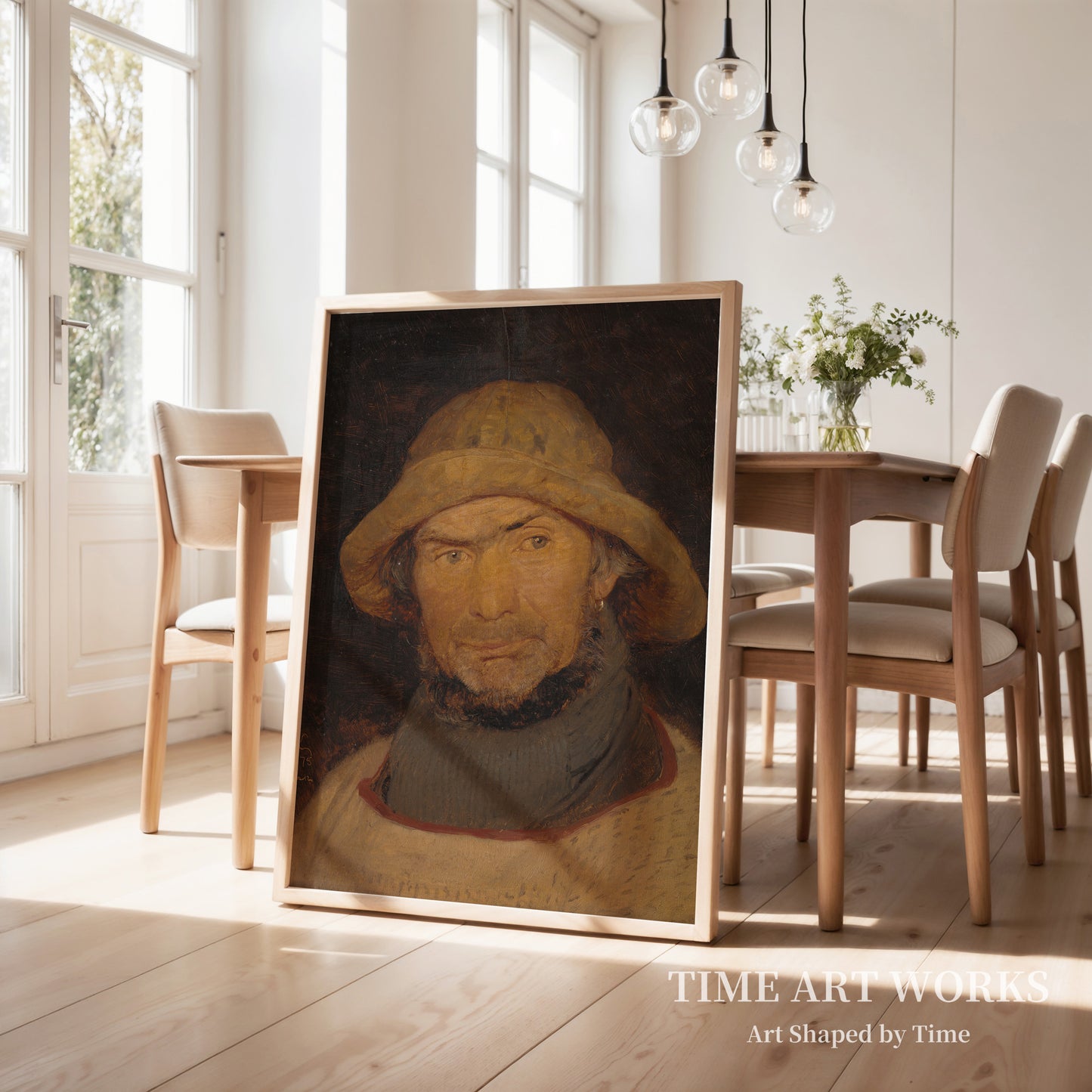 ホルンベックの漁師の肖像（Portræt af en fisker fra Hornbæk）— クロイヤー、PS（Krøyer, P.S.）