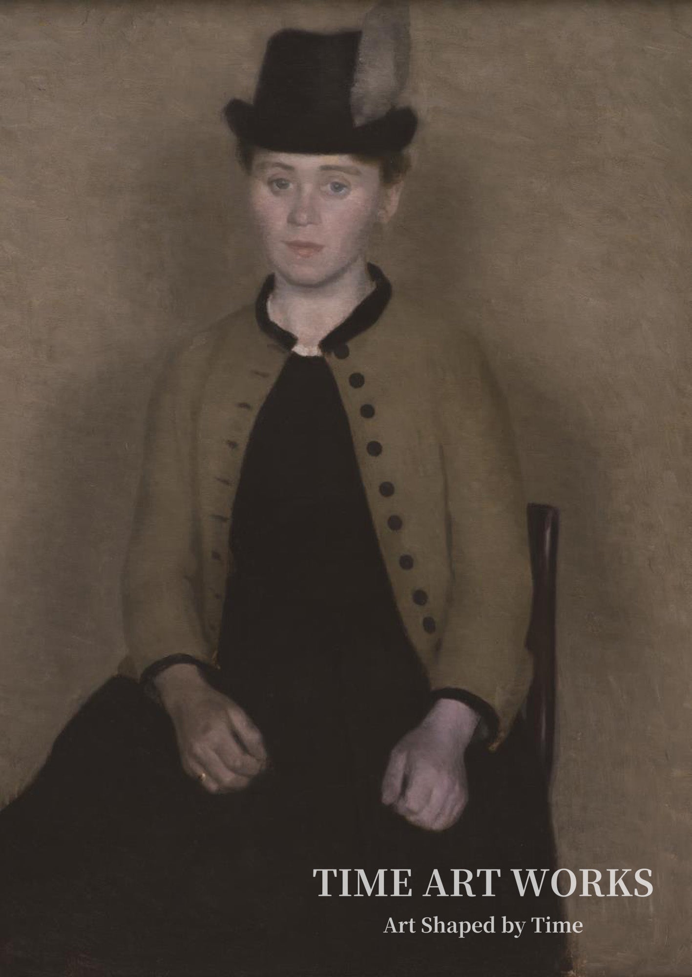 後に画家の妻となるイダ・イルステッド（Ida Ilsted, senere kunstnerens hustru）— ハンマースホイ、ヴィルヘルム（Hammershøi, Vilhelm）