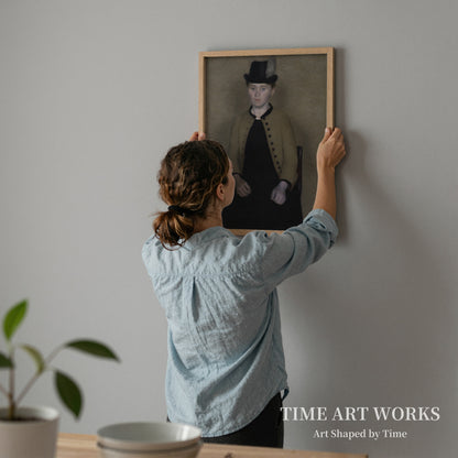 後に画家の妻となるイダ・イルステッド（Ida Ilsted, senere kunstnerens hustru）— ハンマースホイ、ヴィルヘルム（Hammershøi, Vilhelm）