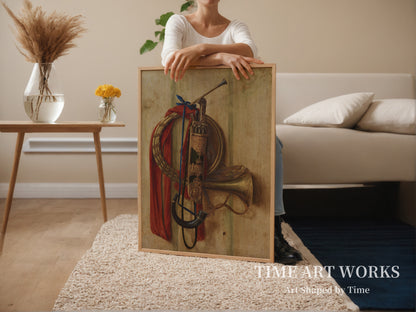 クリスチャン 5 世のパーフォース狩猟用装備を備えただまし絵（Trompe l'oeil med Christian Vs udstyr til parforcejagt）— ギスブレヒト、コルネリアス・ノルベルトゥス（Gijsbrechts, Cornelius Norbertus）