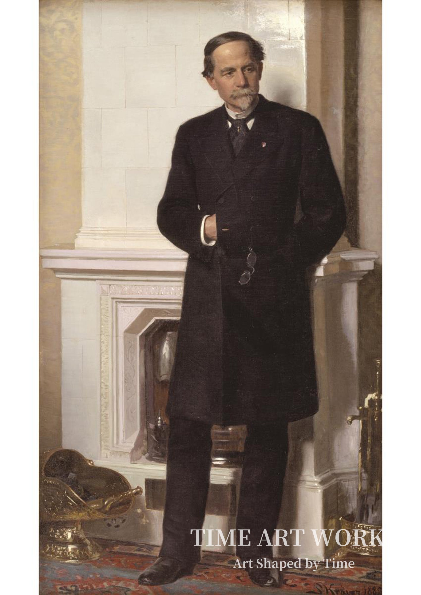 建築家F・メルダールの肖像（Portræt af arkitekten F. Meldahl）— クロイヤー、PS（Krøyer, P.S.）