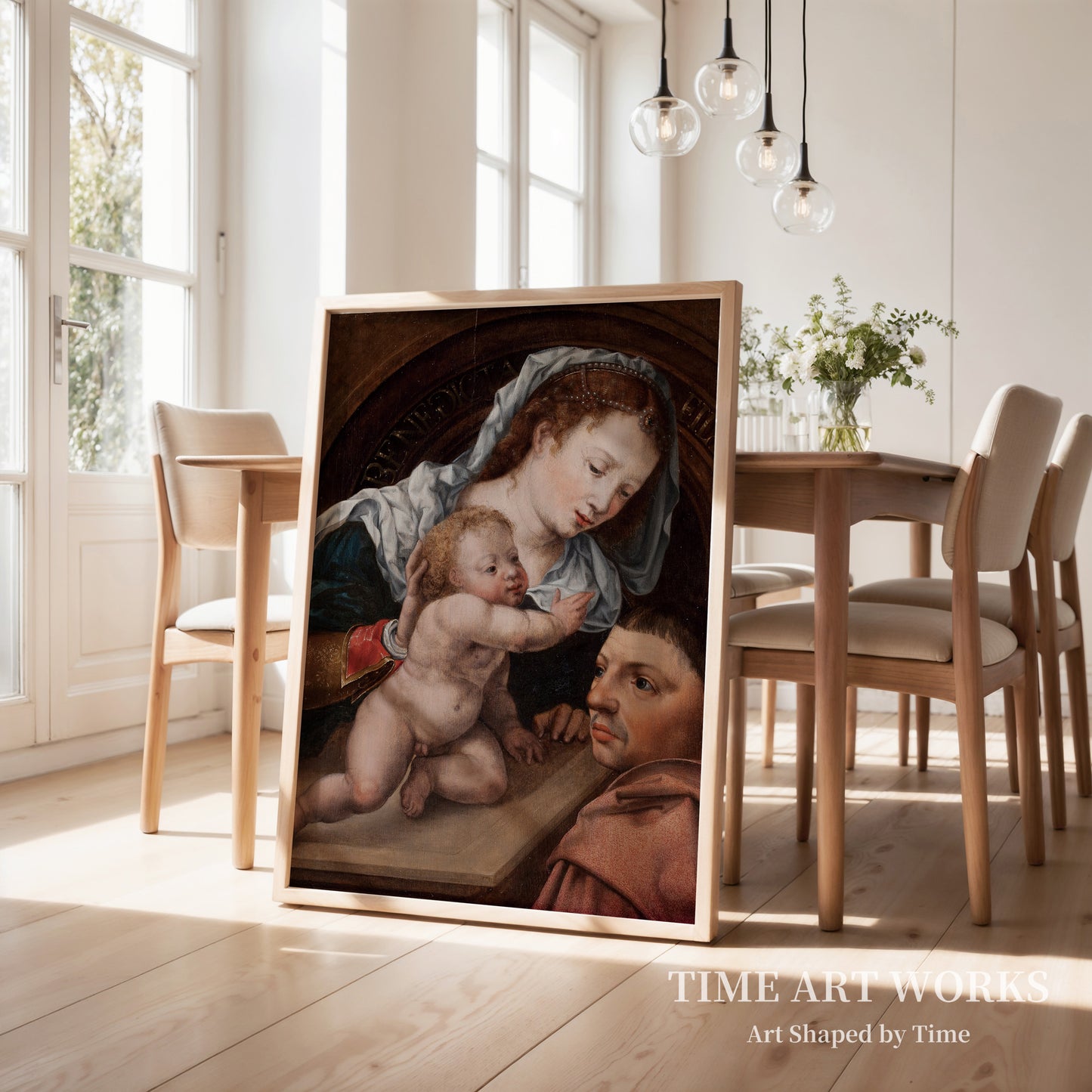 聖母子像と寄進者（Madonna med Barnet og en donator）— ゴッサールト、ヤン（Gossaert, Jan）