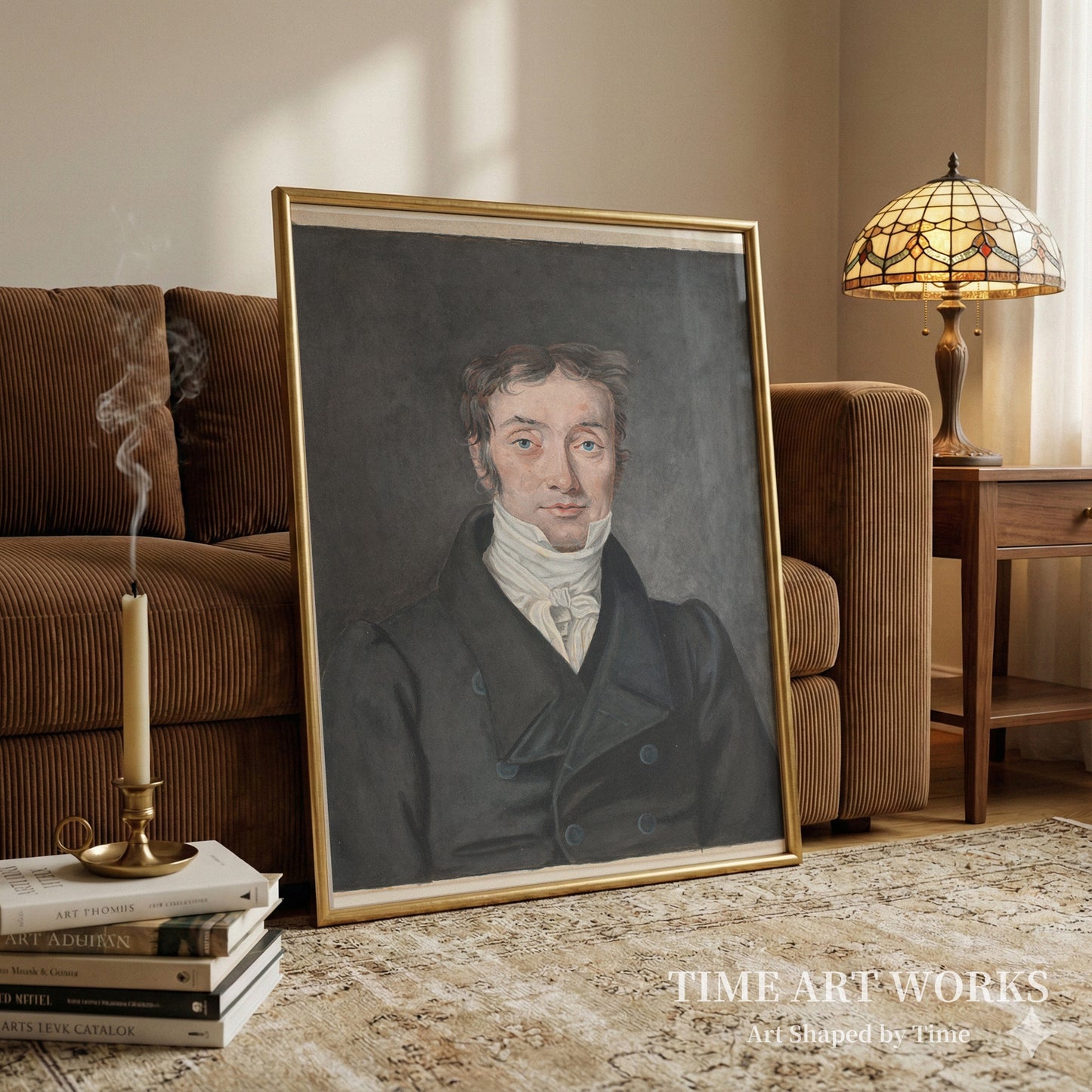 ラムローズ教区アーゲルップ出身の学校教師ハンス・ジェンセン・ヴィスビー（1777-1870）の肖像。（Portræt af skolelærer Hans Jensen Visby (1777-1870), fra Aagerup, Ramløse sogn.）— スコフガード、PC（Skovgaard, P.C.）