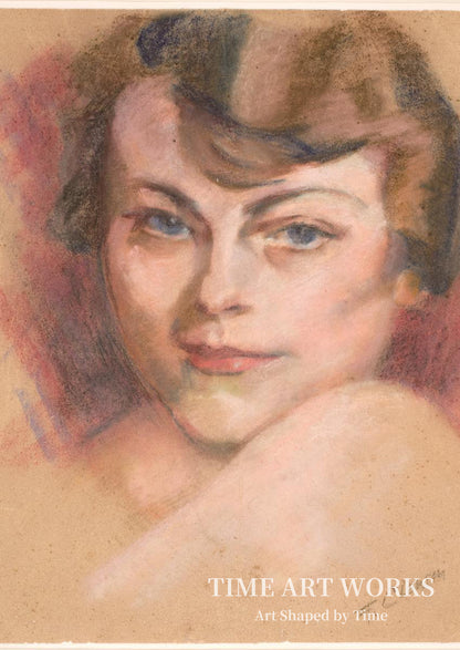 自画像（Selvportræt）— クラウゼン、フランシスカ（Clausen, Franciska）