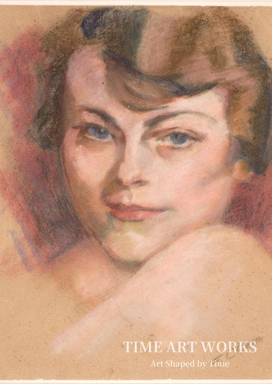 自画像（Selvportræt）— クラウゼン、フランシスカ（Clausen, Franciska）