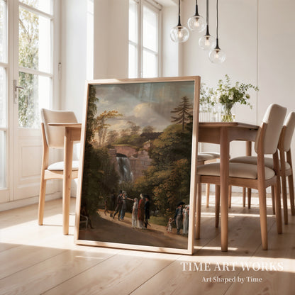 フレゼレクスベア庭園の滝（Vandfaldet i Frederiksberg Have）— ケルスティング、ゲオルク・フリードリヒ（Kersting, Georg Friedrich）