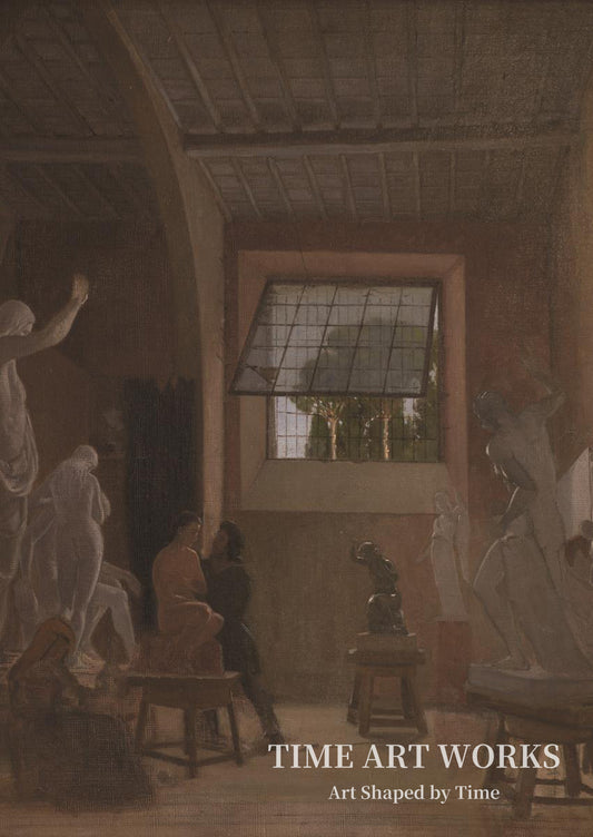 彫刻家イェンス・アドルフ・エリハウ（Billedhuggeren Jens Adolph Jerichau i sit atelier i Rom）— ヤコブセン、デビッド（Jacobsen, David）