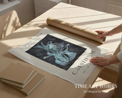 抽象的な構図（Abstrakt komposition. Plakat fra kunstnerens udstilling i Athénée, Genéve）— クリスティアーヌ・デスティエンヌ（D'Estienne, Christiane）