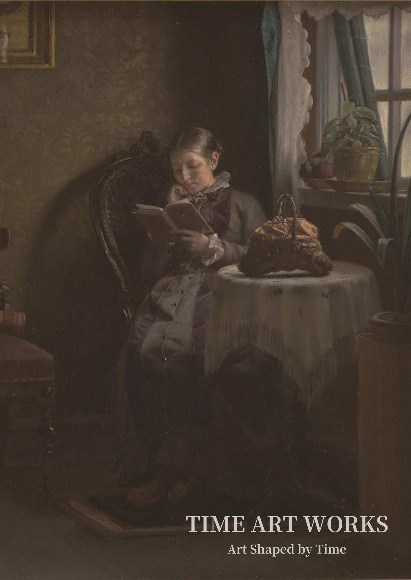 アンナ・アンカーが読書中（Anna Ancher læsende）— アンカー、マイケル（Ancher, Michael）