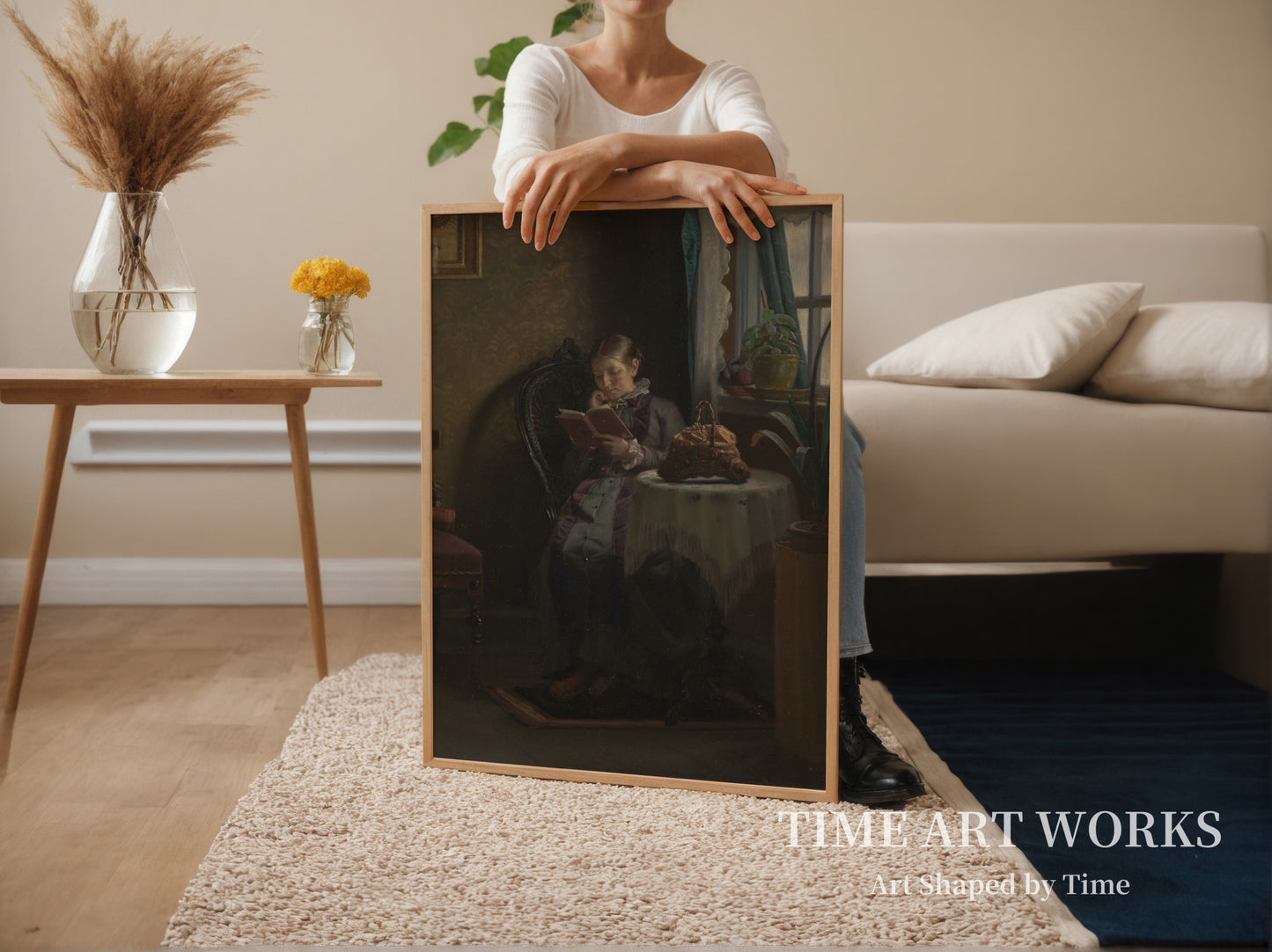 アンナ・アンカーが読書中（Anna Ancher læsende）— アンカー、マイケル（Ancher, Michael）
