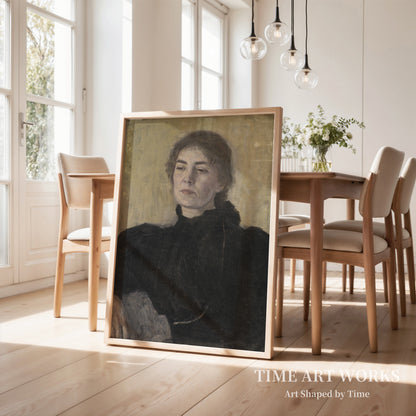 ソーラ・ベンディックス夫人（アン・ヴィクトリア、旧姓サンドバーグ）の肖像（Portræt af fru Thora Bendix (Anne Victoria, f. Sundberg)）— ハンマースホイ、ヴィルヘルム（Hammershøi, Vilhelm）