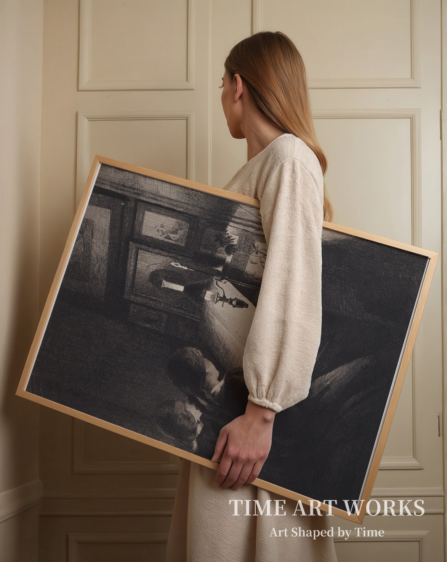 ピアノの前に座る二人の少女（To småpiger ved et klaver）— イルステッド、ピーター（Ilsted, Peter）