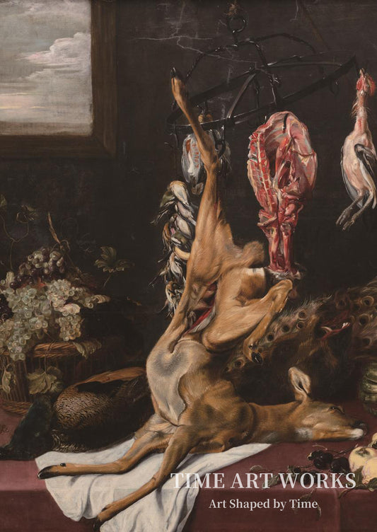 狩猟肉と果物（Vildt og frugter）— スナイデルス、フランス（Snijders, Frans）