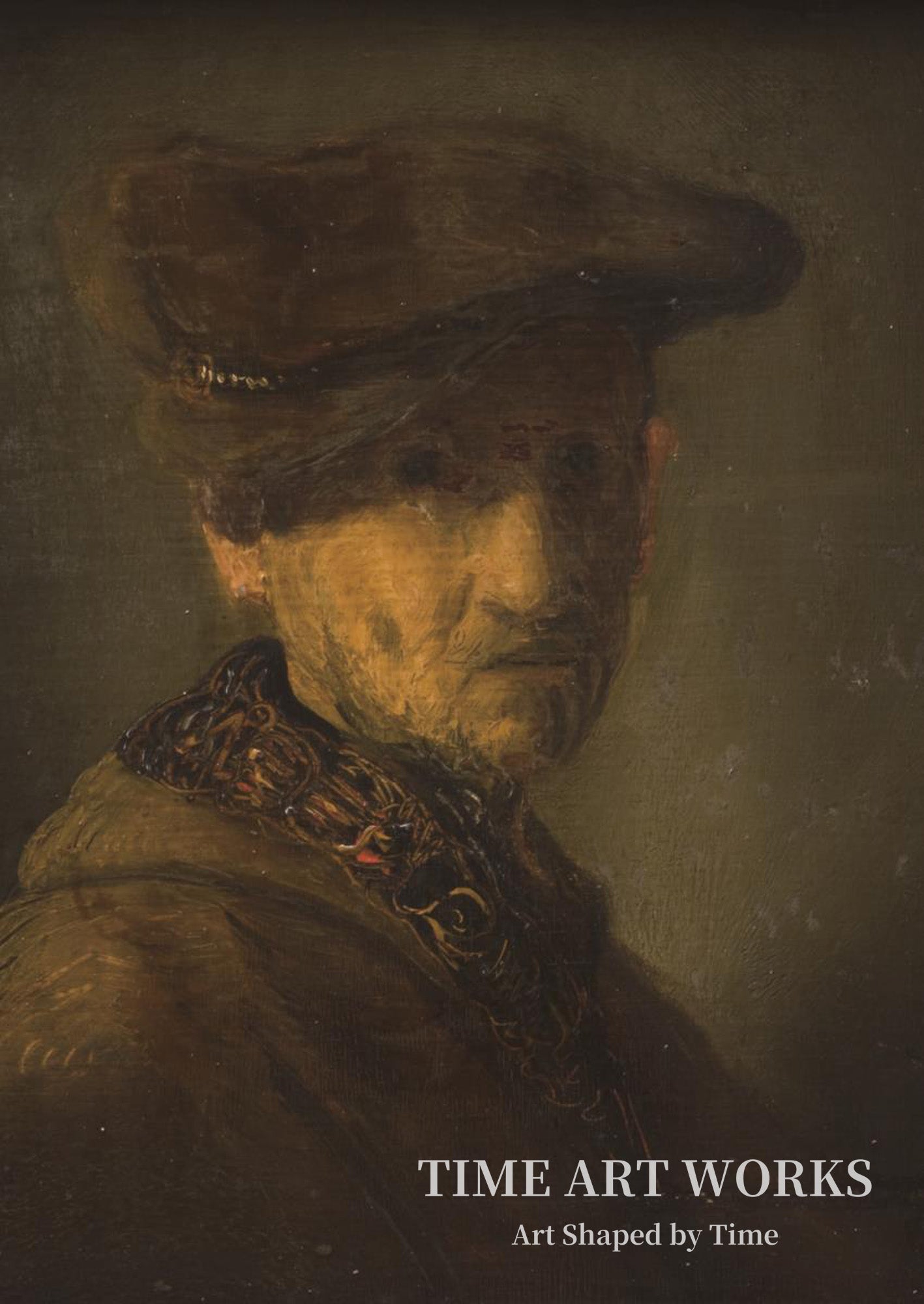 ベレー帽をかぶる男（レンブラントの父の肖像）（Mand med baret (Portræt af Rembrandts far)）— レンブラントの学校（Rembrandts skole）