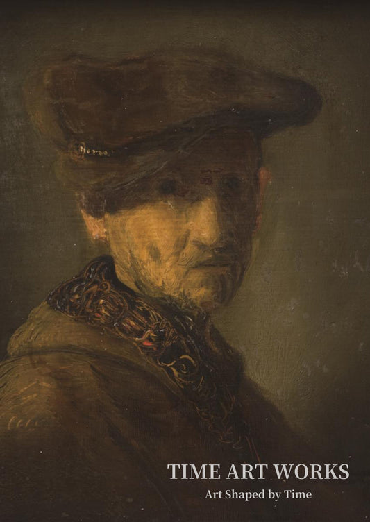 ベレー帽をかぶる男（レンブラントの父の肖像）（Mand med baret (Portræt af Rembrandts far)）— レンブラントの学校（Rembrandts skole）
