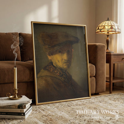 ベレー帽をかぶる男（レンブラントの父の肖像）（Mand med baret (Portræt af Rembrandts far)）— レンブラントの学校（Rembrandts skole）