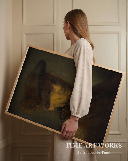 ベレー帽をかぶる男（レンブラントの父の肖像）（Mand med baret (Portræt af Rembrandts far)）— レンブラントの学校（Rembrandts skole）