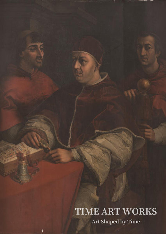 教皇レオ10世と二人の枢機卿（Pave Leo X og kardinalerne Ludovico de' Rossi og Giulio de' Medici. Kopi efter Rafael）— カリフォルニア州ジェンセン（Jensen, C.A.）