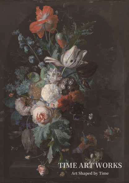 花瓶に生けられた花（Vase med blomster）— フイスム、ヤン・ファン（Huysum, Jan van）