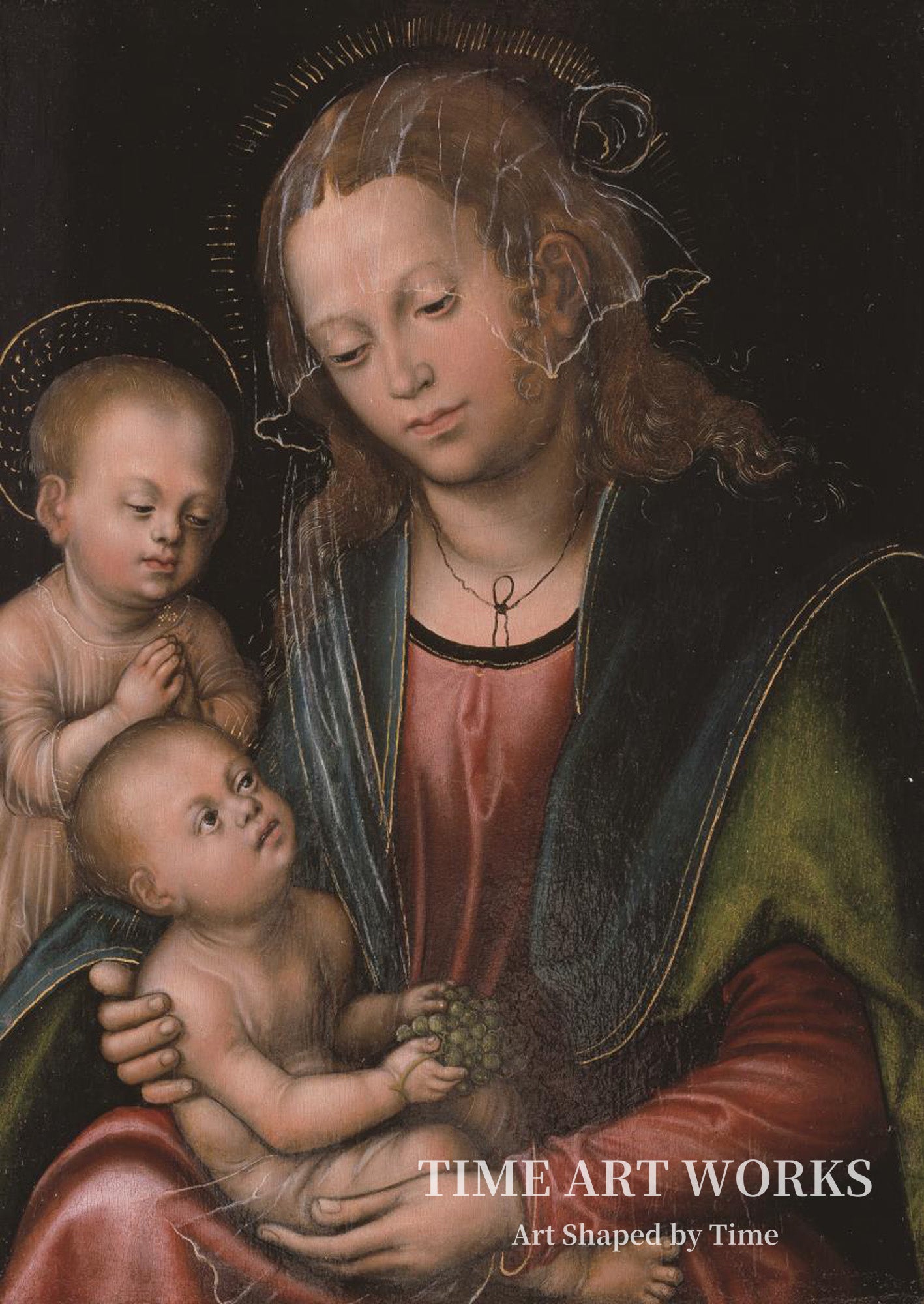 メアリーと子ども（Maria med barnet og den lille Johannes）— クラナッハ（I）、ルーカス（Cranach (I), Lucas）