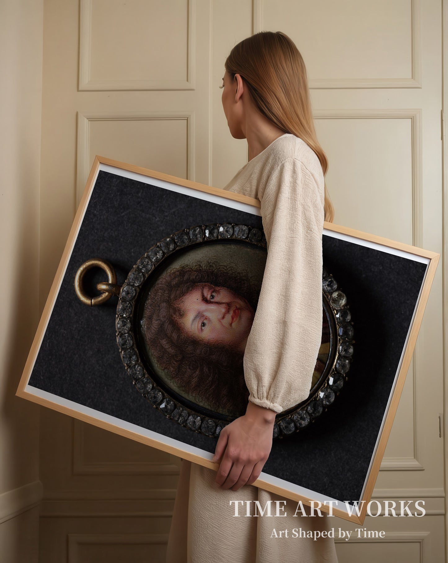 ローマ風の衣装をまとう男性の肖像（Portræt af en mand i romersk dragt）— 1700年頃、作者不明（Ubekendt omkring 1700）