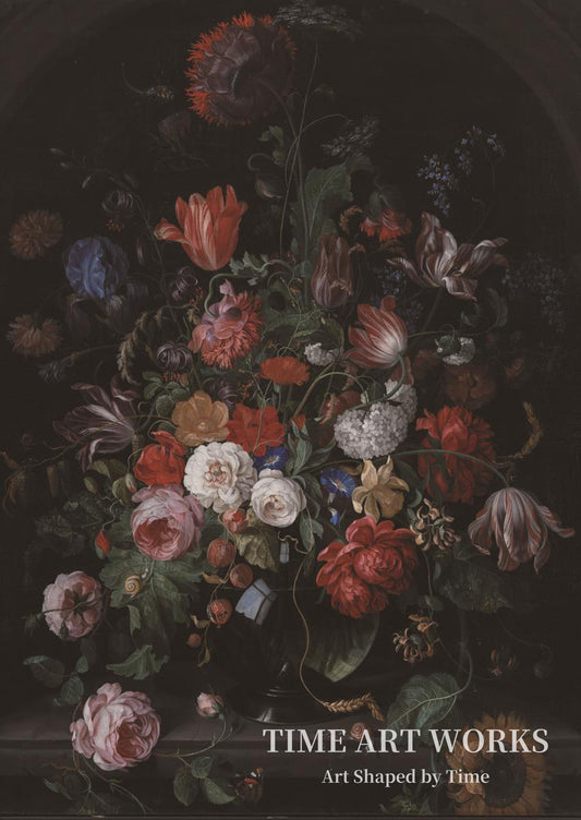花の作品（Blomsterstykke）— シュック、ヘンドリック（Schoock, Hendrik）