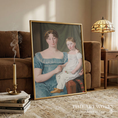 ソフィー・ローヴェンショルドと娘（Kammerherreinde Sophie Hedvig Løvenskiold og hendes treårige datter Berthe Henriette）— エッカースバーグ、C.W.（Eckersberg, C.W.）