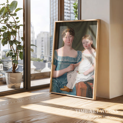 ソフィー・ローヴェンショルドと娘（Kammerherreinde Sophie Hedvig Løvenskiold og hendes treårige datter Berthe Henriette）— エッカースバーグ、C.W.（Eckersberg, C.W.）
