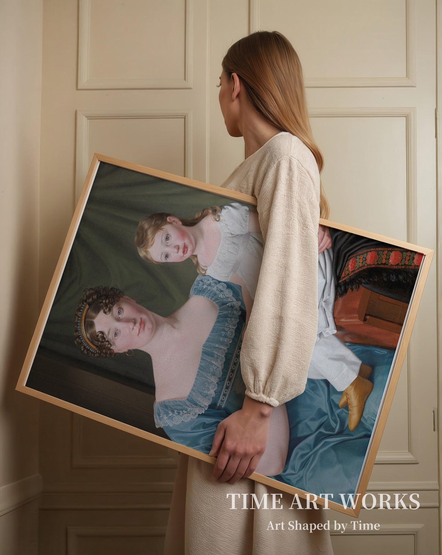 ソフィー・ローヴェンショルドと娘（Kammerherreinde Sophie Hedvig Løvenskiold og hendes treårige datter Berthe Henriette）— エッカースバーグ、C.W.（Eckersberg, C.W.）