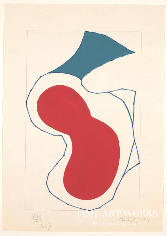 『フォルム、色彩、輪郭、そして陰影』原型（Forlæg for en ikke realiseret serigrafiske mappe med titlen "Forme, couleur, contour et ombre"）— モーテンセン、リチャード（Mortensen, Richard）
