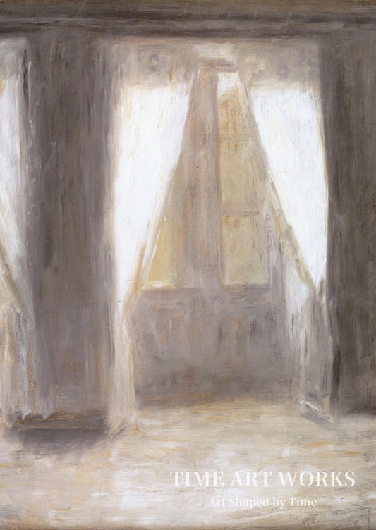 Frederiksberg Alléのリビングルーム（Dagligstuen på Frederiksberg Allé）— ハンマースホイ、ヴィルヘルム（Hammershøi, Vilhelm）
