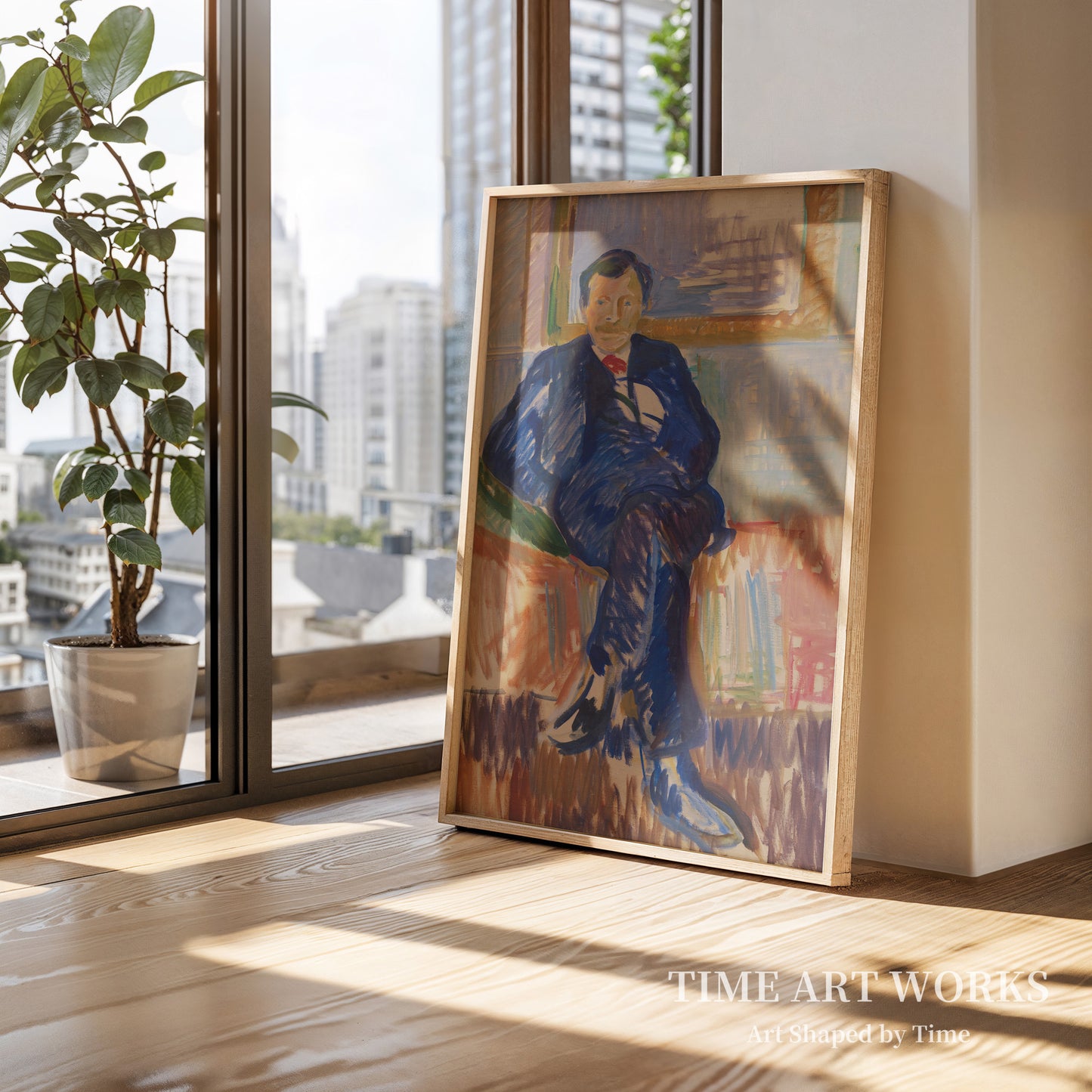画家カール・ショウの肖像（Portræt af maleren Karl Schou）— イサクソン、カール（Isakson, Karl）