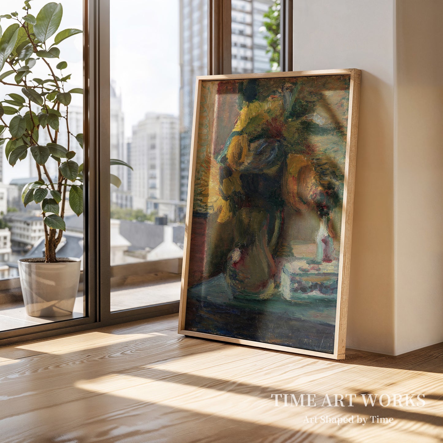 花瓶に生けられたヒマワリ（Solsikker i en vase）— マティス、アンリ（Matisse, Henri）