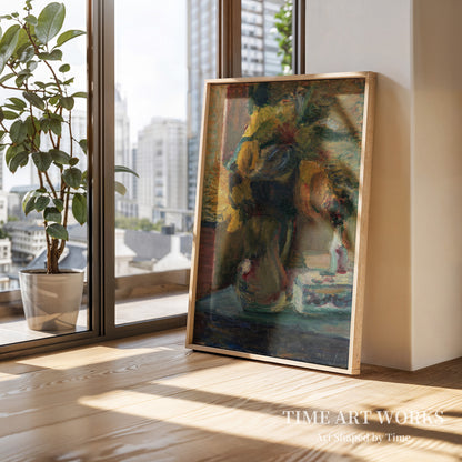 花瓶に生けられたヒマワリ（Solsikker i en vase）— マティス、アンリ（Matisse, Henri）