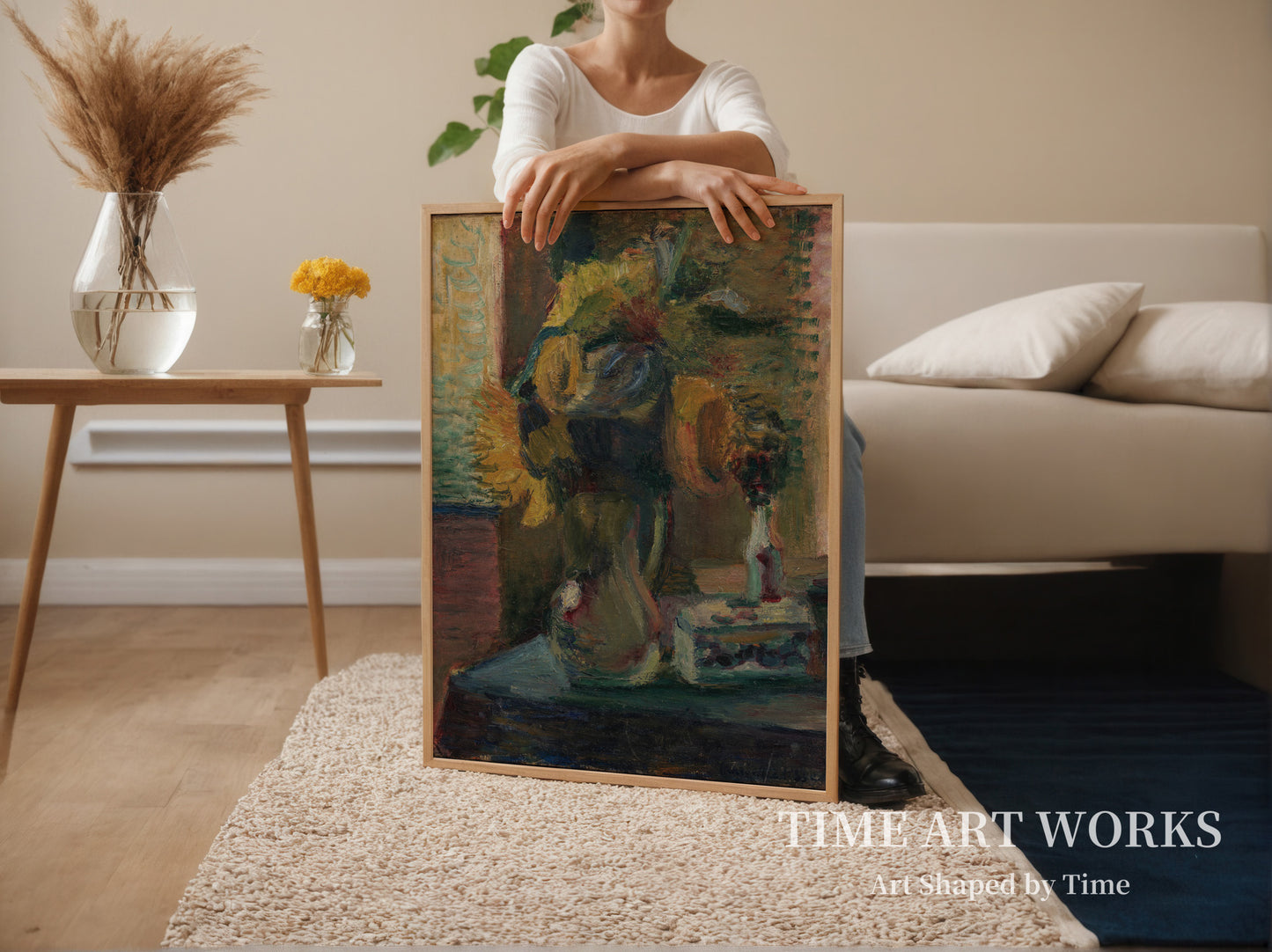 花瓶に生けられたヒマワリ（Solsikker i en vase）— マティス、アンリ（Matisse, Henri）