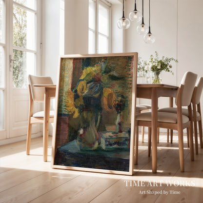 花瓶に生けられたヒマワリ（Solsikker i en vase）— マティス、アンリ（Matisse, Henri）