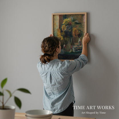 花瓶に生けられたヒマワリ（Solsikker i en vase）— マティス、アンリ（Matisse, Henri）