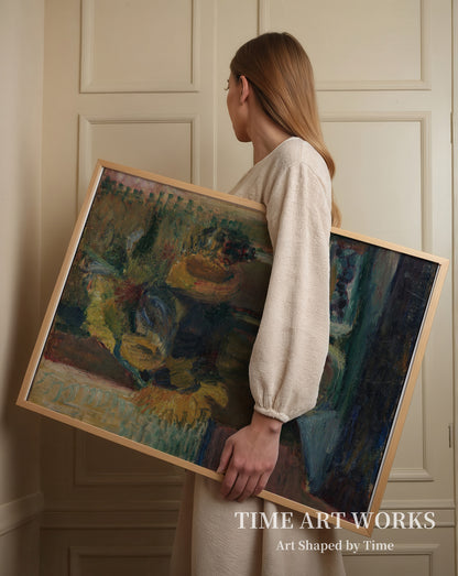 花瓶に生けられたヒマワリ（Solsikker i en vase）— マティス、アンリ（Matisse, Henri）