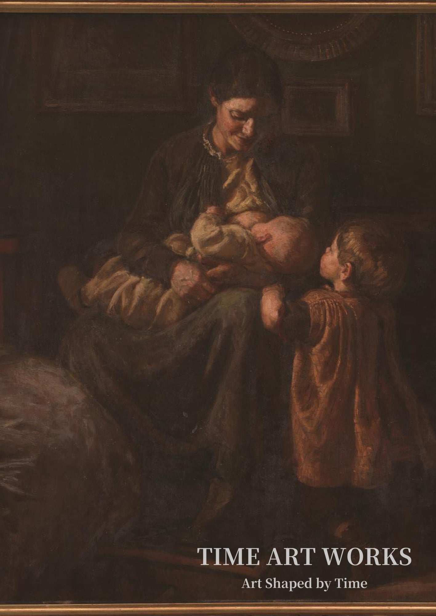 アーティストの妻と2人の子ども（Kunstnerens hustru med to børn）— スコフガード、ヨアキム（Skovgaard, Joakim）