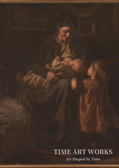 アーティストの妻と2人の子ども（Kunstnerens hustru med to børn）— スコフガード、ヨアキム（Skovgaard, Joakim）