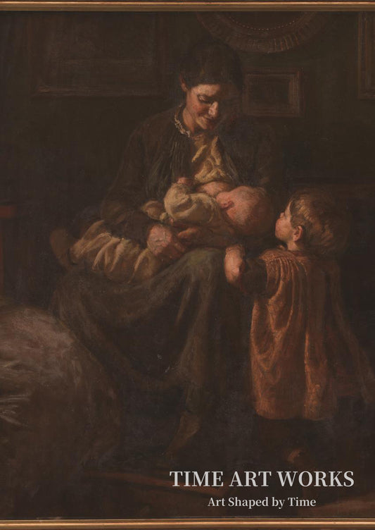 アーティストの妻と2人の子ども（Kunstnerens hustru med to børn）— スコフガード、ヨアキム（Skovgaard, Joakim）