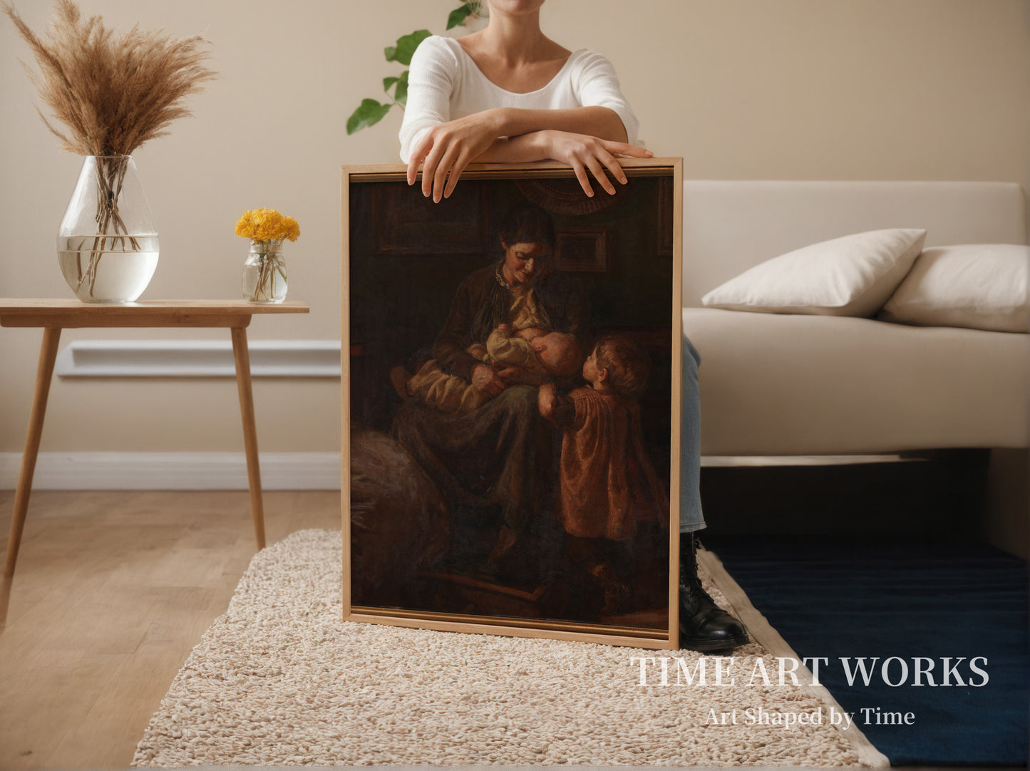 アーティストの妻と2人の子ども（Kunstnerens hustru med to børn）— スコフガード、ヨアキム（Skovgaard, Joakim）