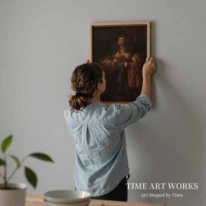アーティストの妻と2人の子ども（Kunstnerens hustru med to børn）— スコフガード、ヨアキム（Skovgaard, Joakim）